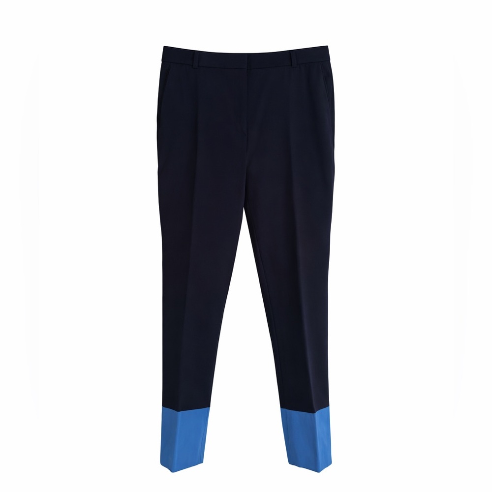 Ann Taylor Dark Blue and Black Fabric Accent
